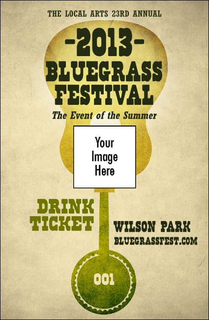 Guitar and Banjo Drink Ticket