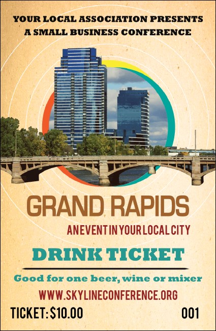 Grand Rapids Drink Ticket Product Front