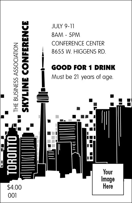 Toronto Drink Ticket (Black & white)