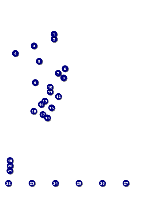 Georgia Flyer Front Field Markers
