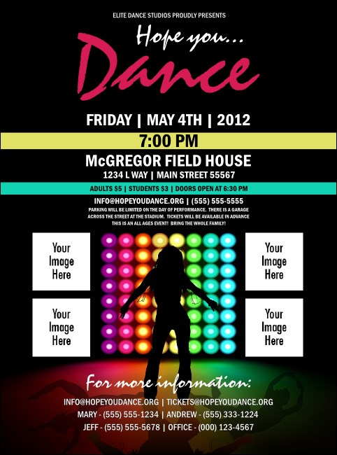 Stage Lights Flyer Product Front