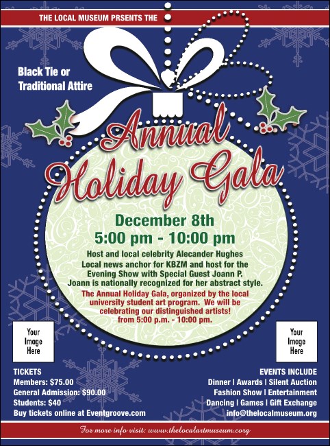 Holiday Ornament Flyer Product Front