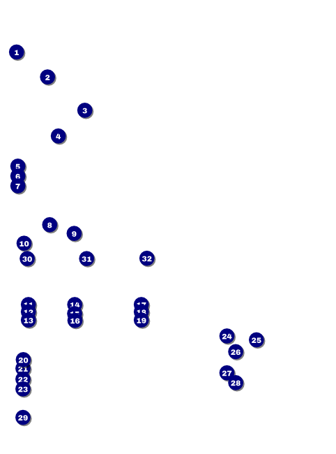 Comedy Retro Microphone Flyer Front Field Markers