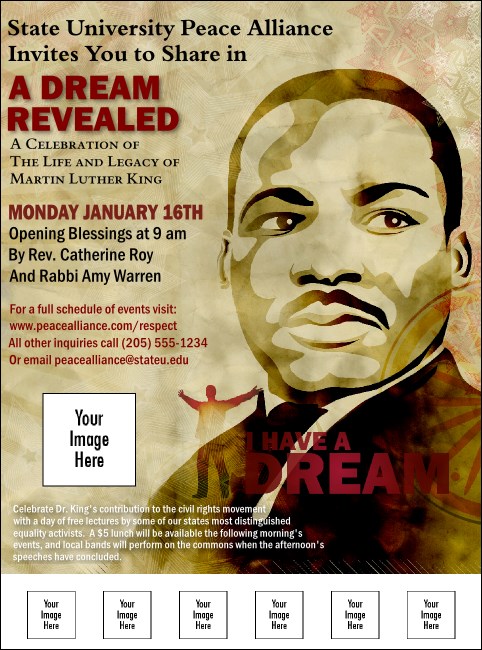 Martin Luther King Logo Flyer Product Front