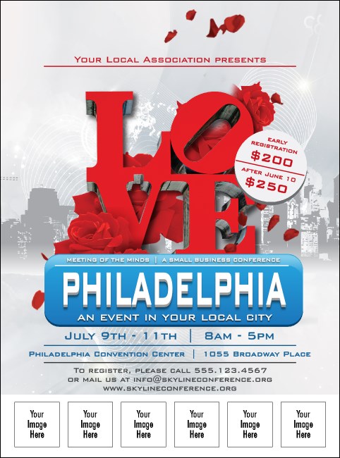 Philadelphia Rose Logo Flyer Product Front