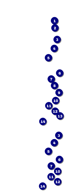 Classic Black Pinstripe Event Ticket Front Field Markers