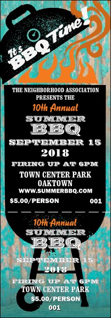 BBQ Kettle Grill Event Ticket Product Front