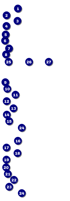 Dance Circles Event Ticket Front Field Markers