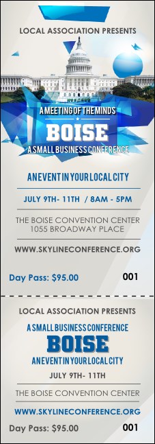 Boise Event Ticket