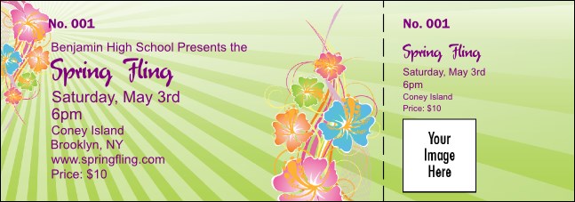 Spring Fling Event Ticket Product Front
