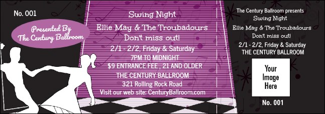 50s Swing Dance General Admission Ticket Product Front