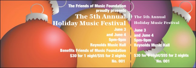 Christmas Decoration General Admission Ticket Product Front