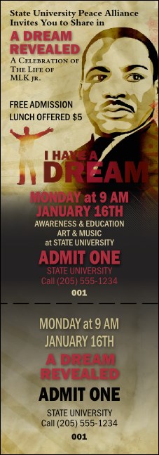 Martin Luther King General Admission-Ticket Product Front
