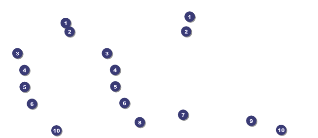 Blue Stripes Gift Certificate Front Field Markers