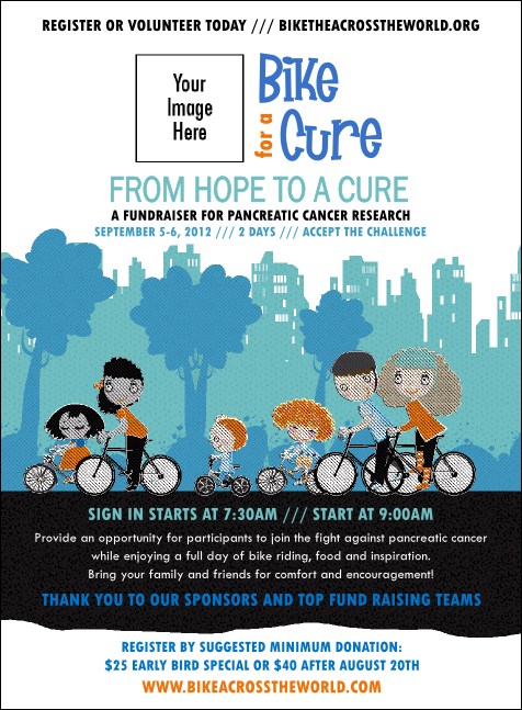 Bike for a Cause Invitation Product Front