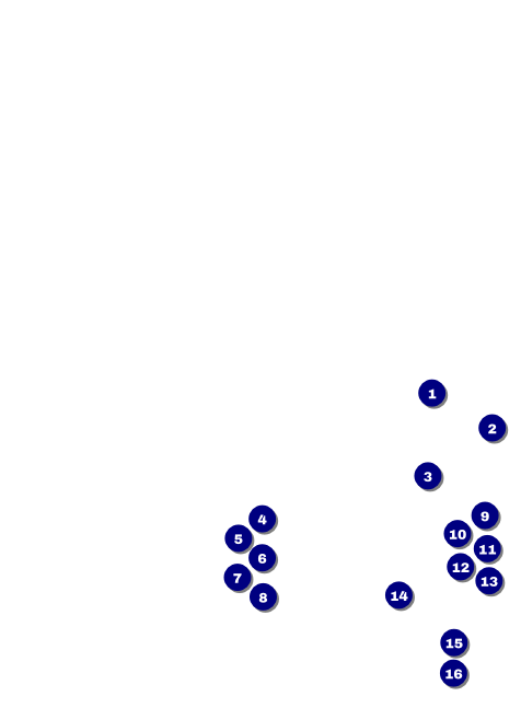 Modern Dance White Invitation Front Field Markers