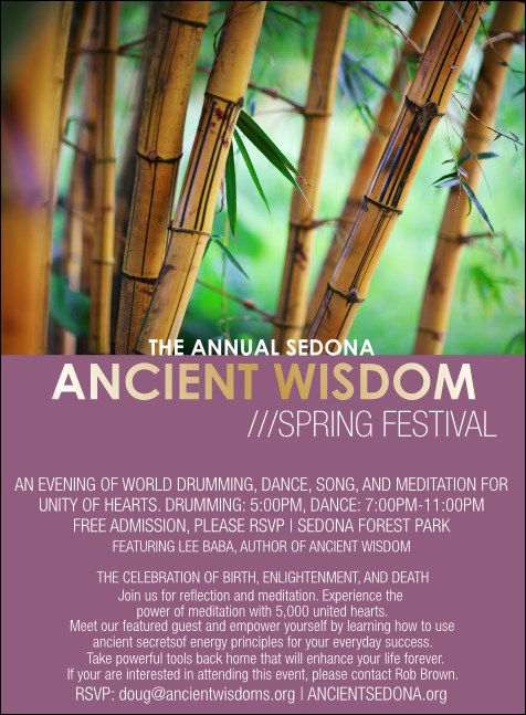 Bamboo Invitation Product Front