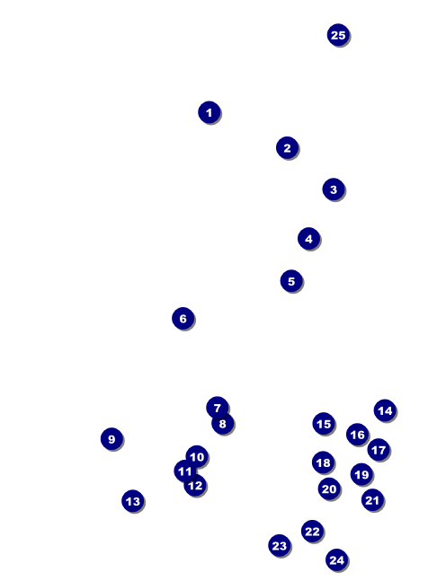 Holiday Snowflake Invitation Front Field Markers