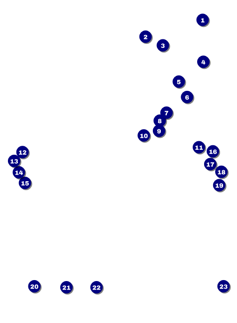 Paper Christmas Tree Red Invitation Front Field Markers