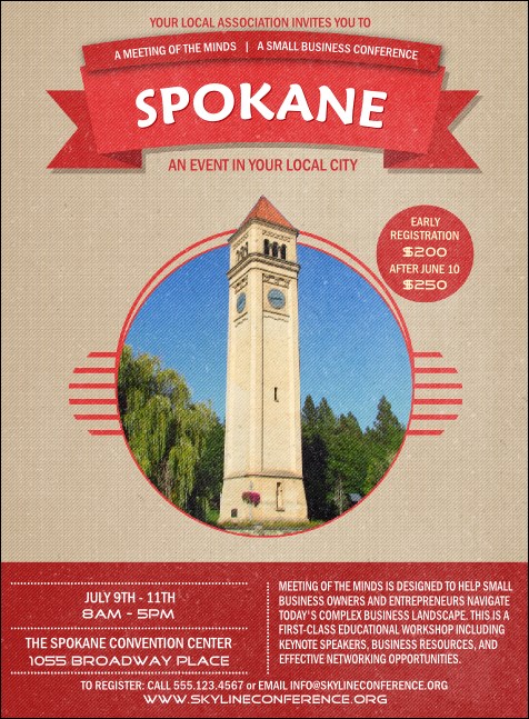 Spokane Invitation Product Front