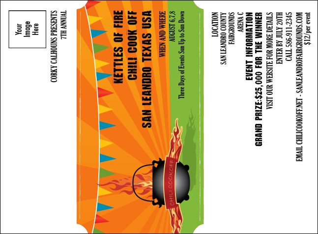 Chili Cookoff Invitation Product Front