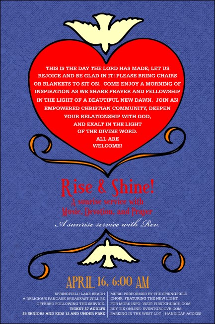 Big Heart Purple Poster Product Front