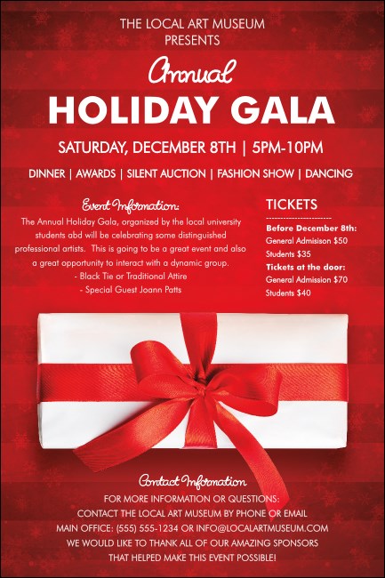 Holiday Gift Poster Product Front