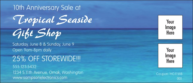 Ocean Theme Coupon-1 Product Front