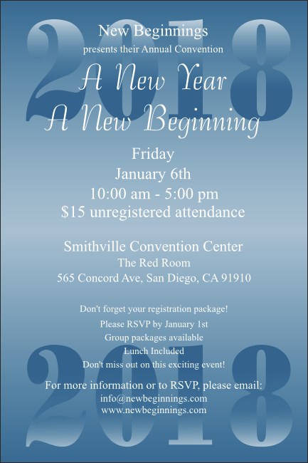 Year Poster (Blue)