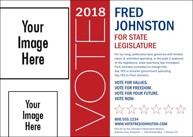 Modern Vote Postcard