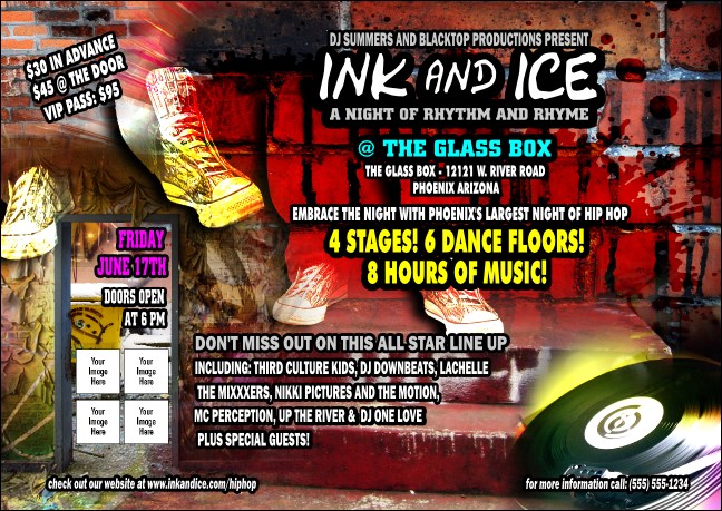 Hip Hop Graffiti Postcard Product Front