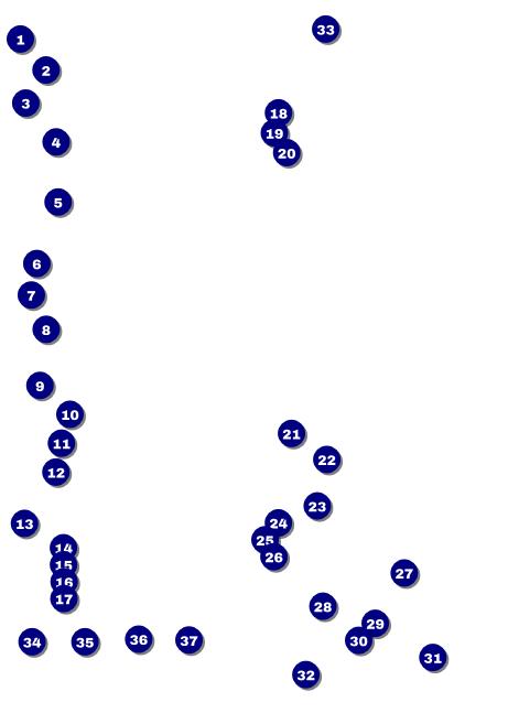 Run for a Cause Orange Postcard Front Field Markers