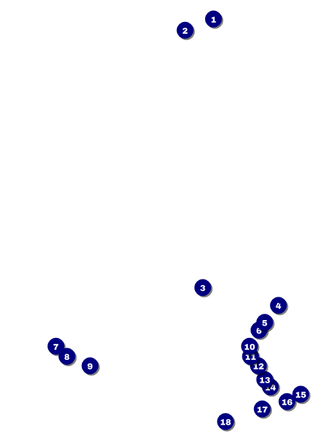 Cherry Blossom Circle Postcard Front Field Markers