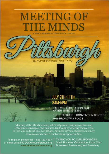 Pittsburgh Postcard Product Front