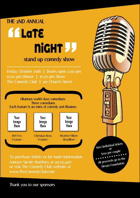 Comedy Retro Microphone Postcard Product Front