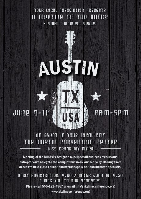 Austin Music Postcard Product Front