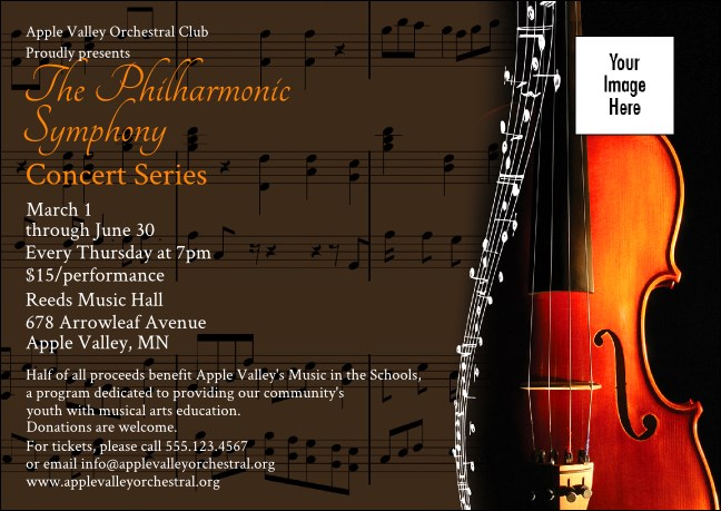 Symphony Postcard Product Front