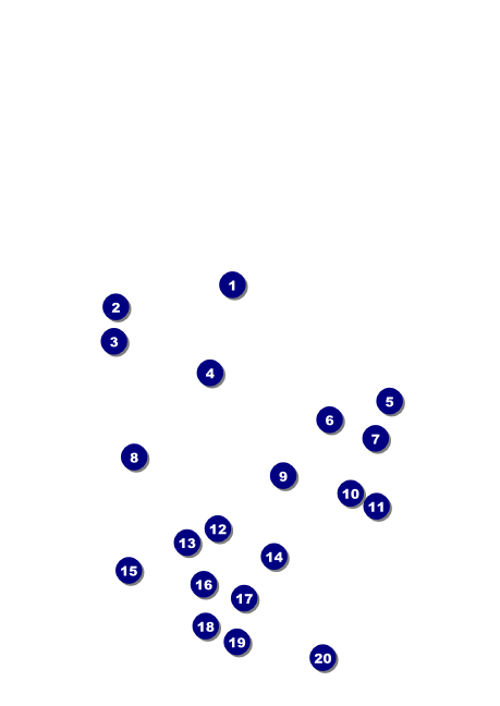 Los Angeles Postcard Front Field Markers