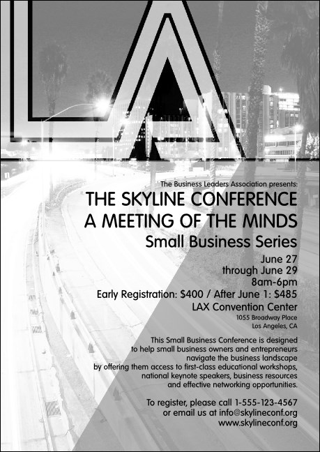 Los Angeles Postcard (Black and white) Product Front