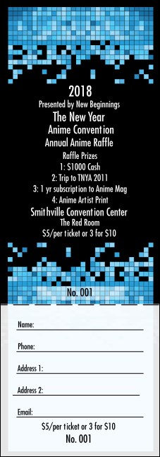 Year Tech Raffle Ticket Product Front