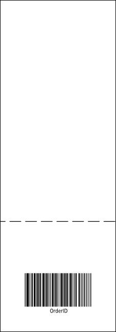 Modern Dance White Raffle Ticket Product Back