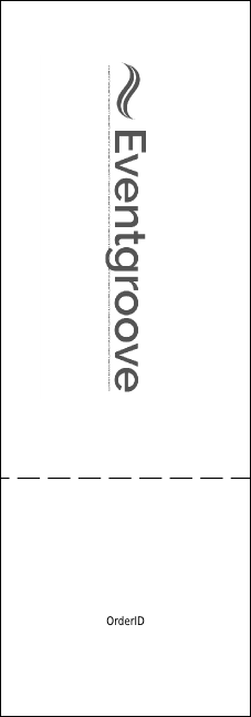 Galaxy Hip Hop Black and White Raffle Ticket Product Back