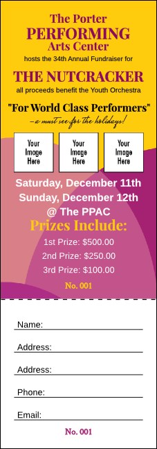Dance Circles Raffle Ticket Product Front