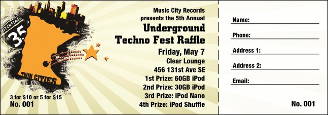 Twin Cities Raffle Ticket