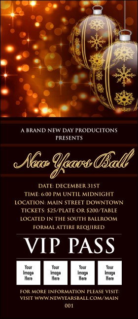 Golden Ornament VIP Pass Product Front