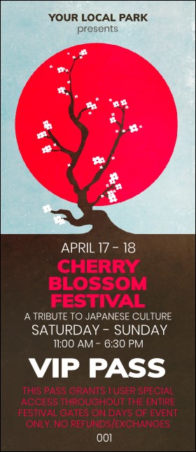 Cherry Blossom Circle VIP Pass Product Front