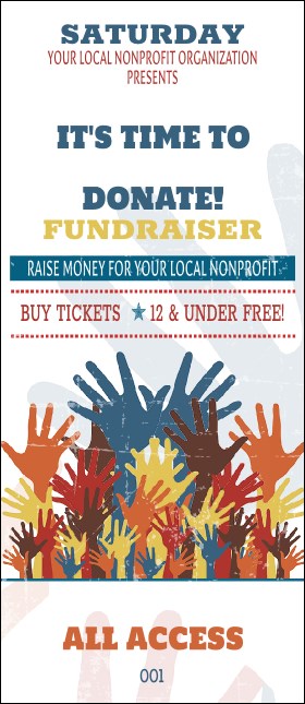 Fundraising Hands VIP Pass Product Front