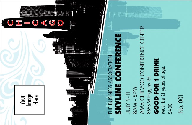 Chicago Drink Ticket Product Front