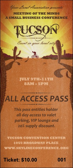 Tucson VIP Pass Product Front