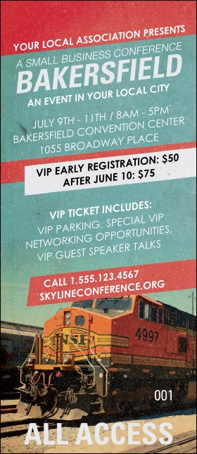 Bakersfield VIP Pass Product Front